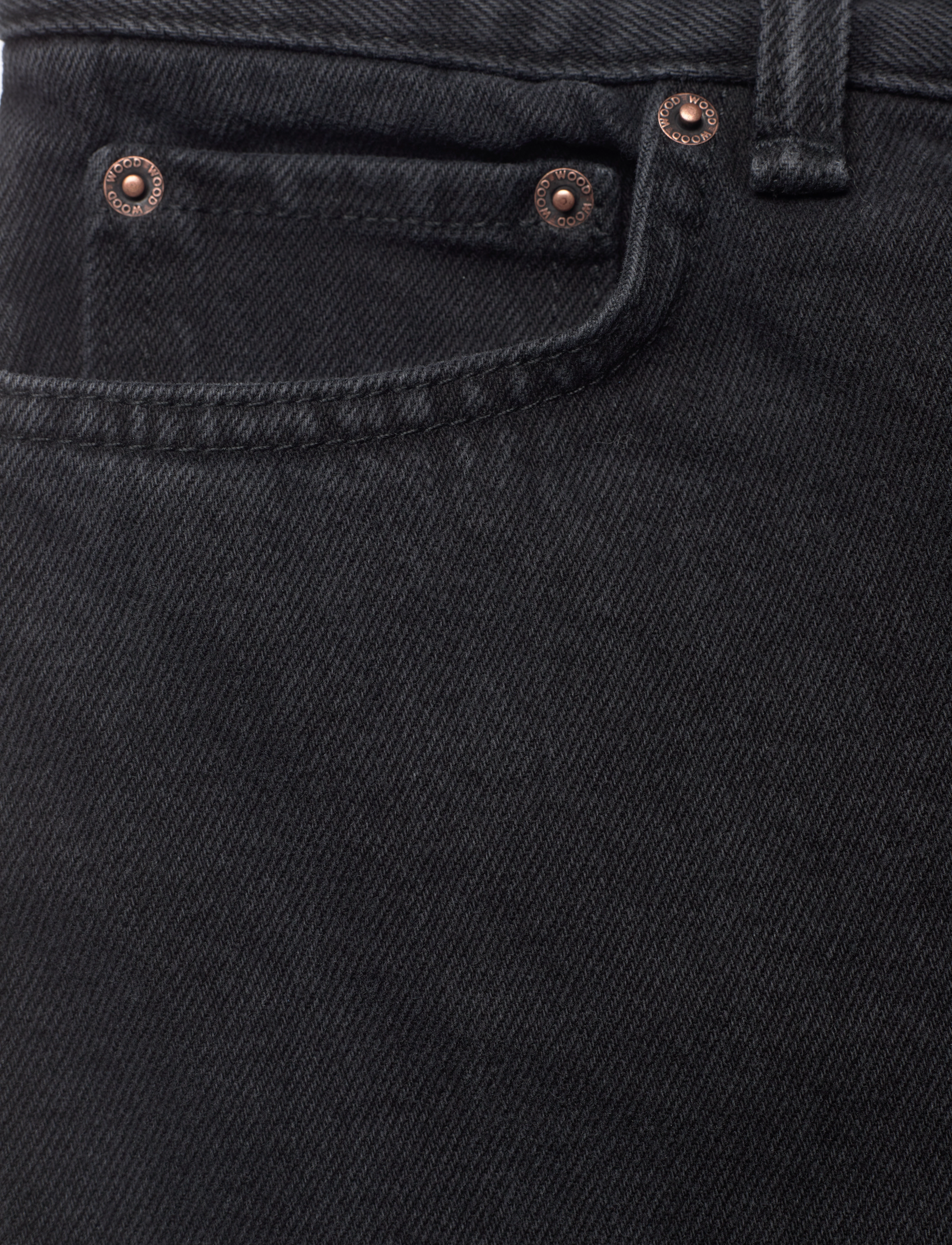 Wood Wood - Karlie rigid denim - black - 2