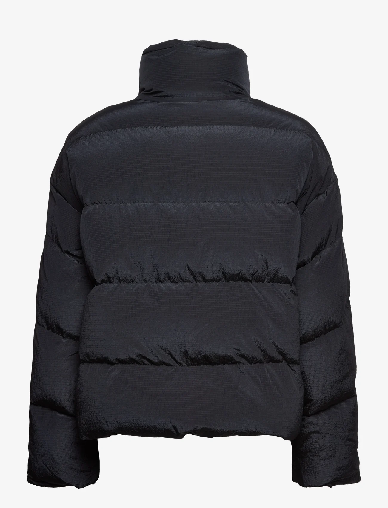 Wood Wood - Gemma tech stripe down jacket - winter jackets - black - 1