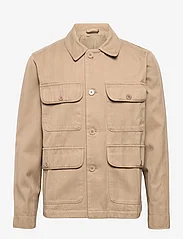 Wood Wood - Bosco herringbone twill jacket - spring jackets - taupe - 0