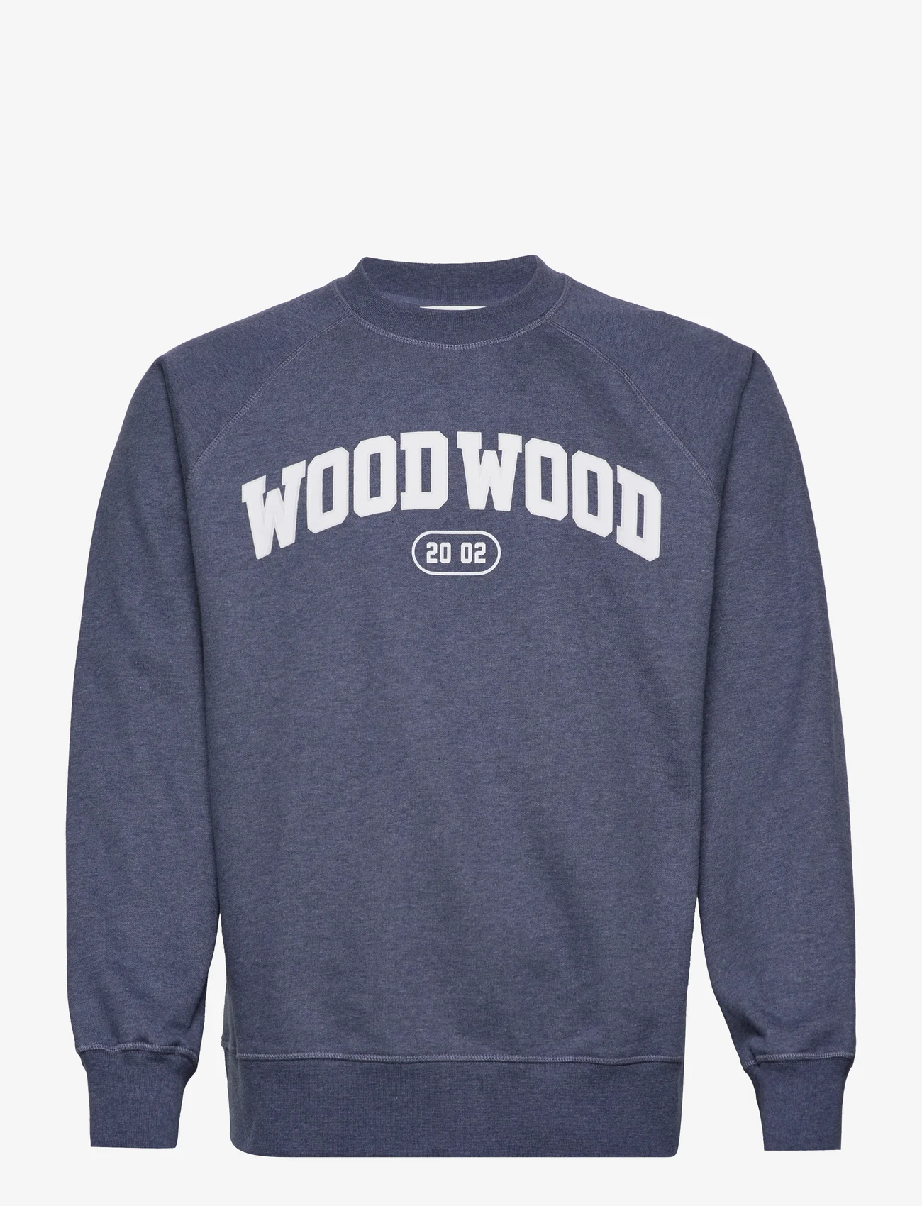 Wood Wood - Hester IVY sweatshirt - huvtröjor - blue marl - 0