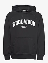 Wood Wood - Fred IVY hoodie - megztiniai ir džemperiai - black - 0