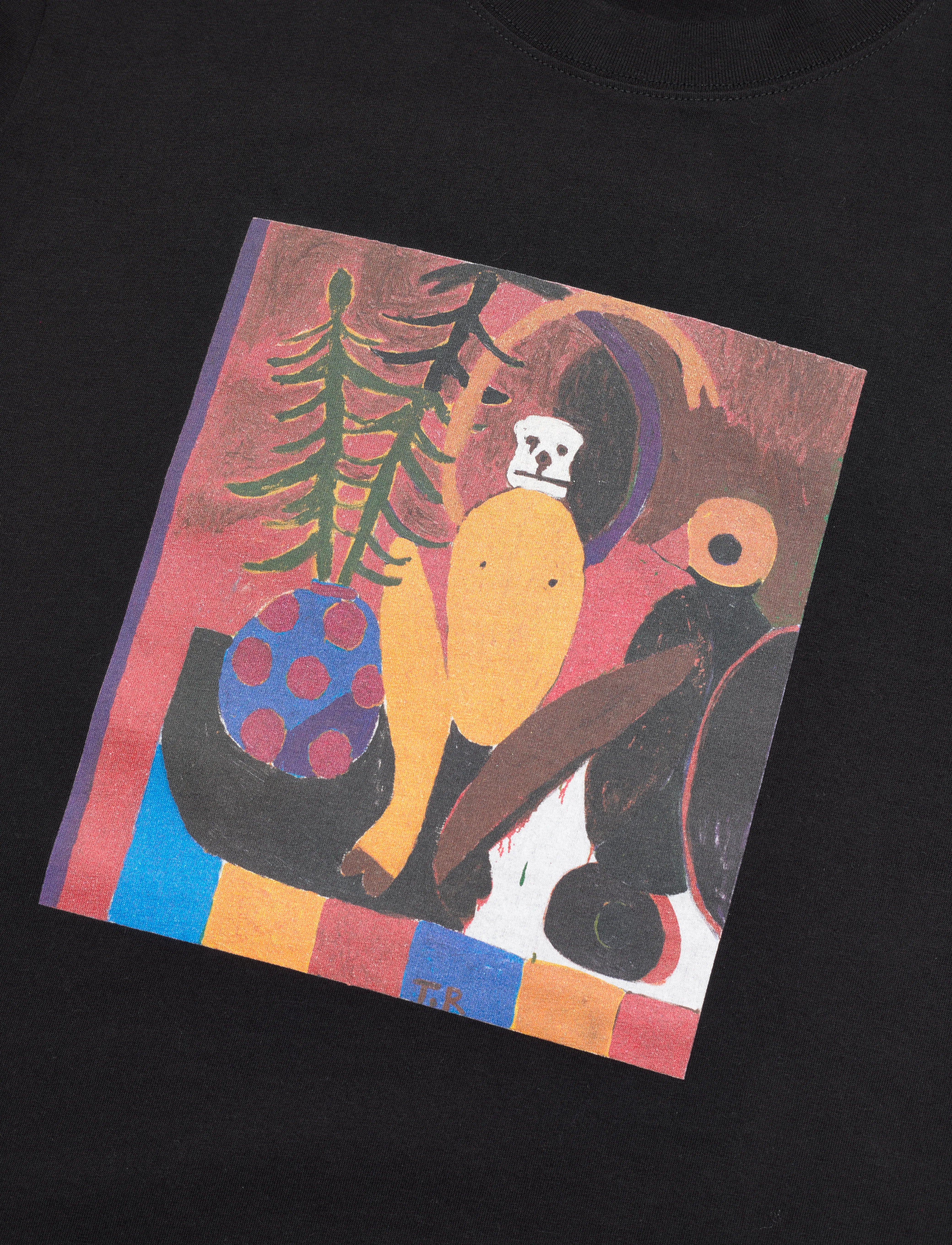 Wood Wood - Bobby Yellow monkey T-shirt - black - 2