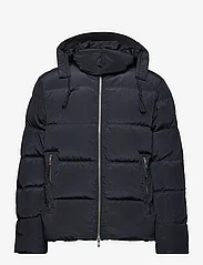 Wood Wood - Ventus tech stripe down jacket - winter jackets - black - 0