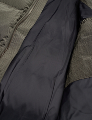 Wood Wood - Ventus tech stripe down jacket - winter jackets - dark army - 5