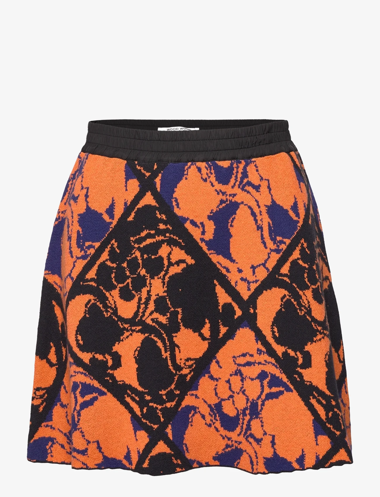 Wood Wood - Bailey jacquard skirt - miniseelikud - bright orange - 0