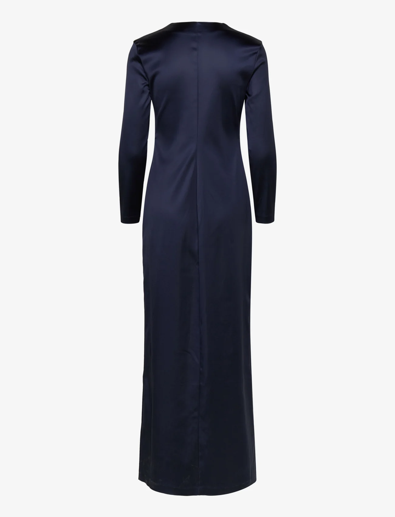 Wood Wood - Andromeda heavy satin dress - odzież imprezowa w cenach outletowych - navy - 1
