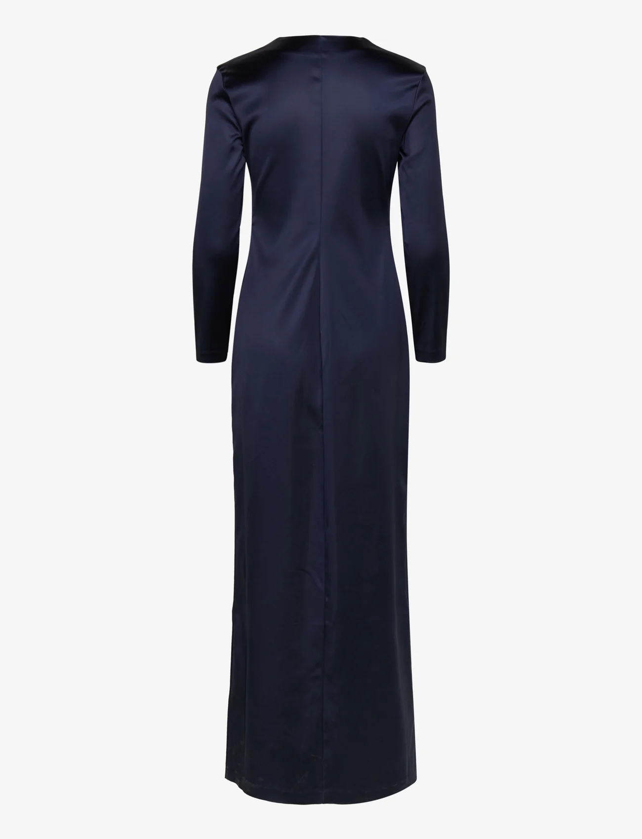 Wood Wood - Andromeda heavy satin dress - feestelijke kleding voor outlet-prijzen - navy - 1