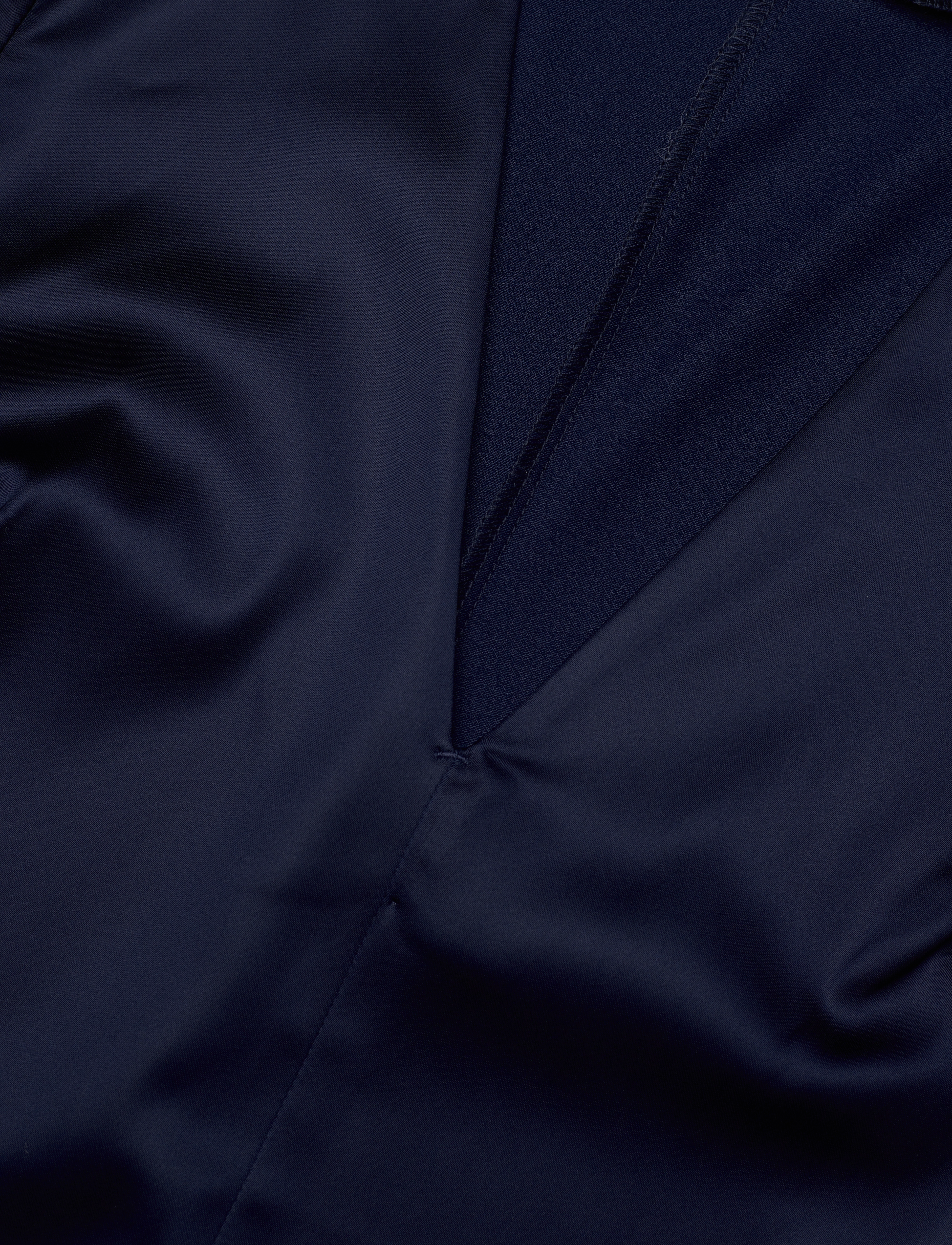 WOOD WOOD - Andromeda heavy satin dress - abendkleider - navy - 2