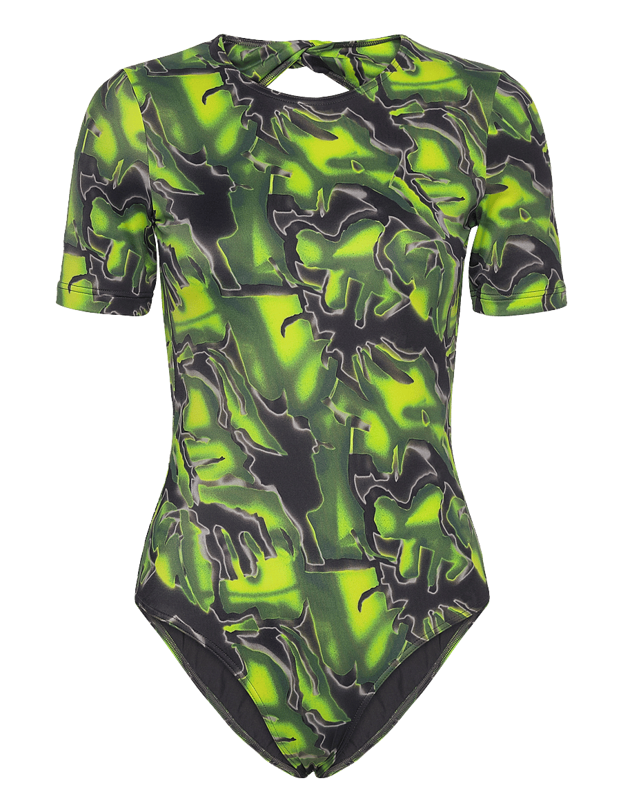 WOOD WOOD - Whitney bathing suit - badeanzüge - dark green - 0