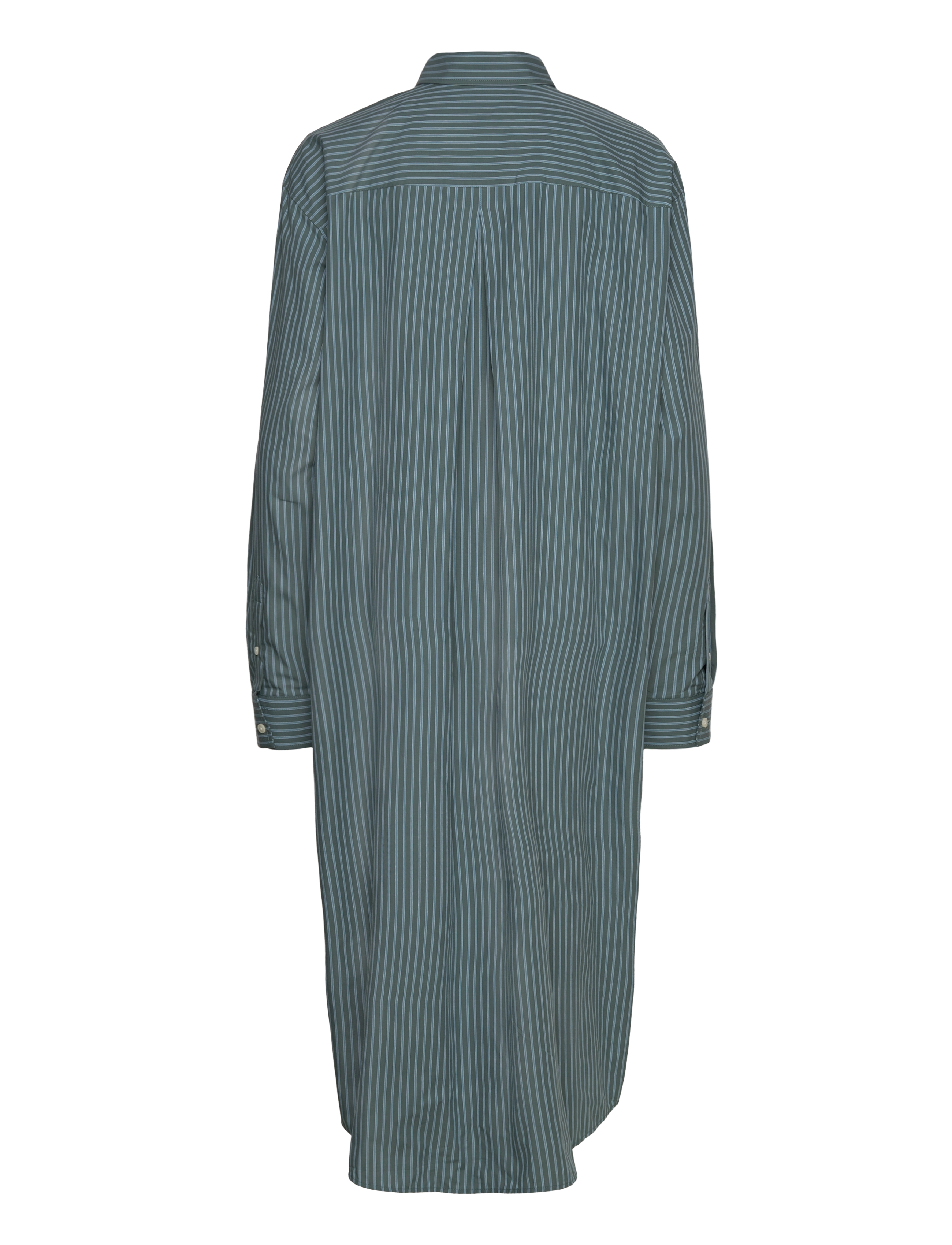 WOOD WOOD - Jaden poplin stripe dress - hemdkleider - dusty green - 1