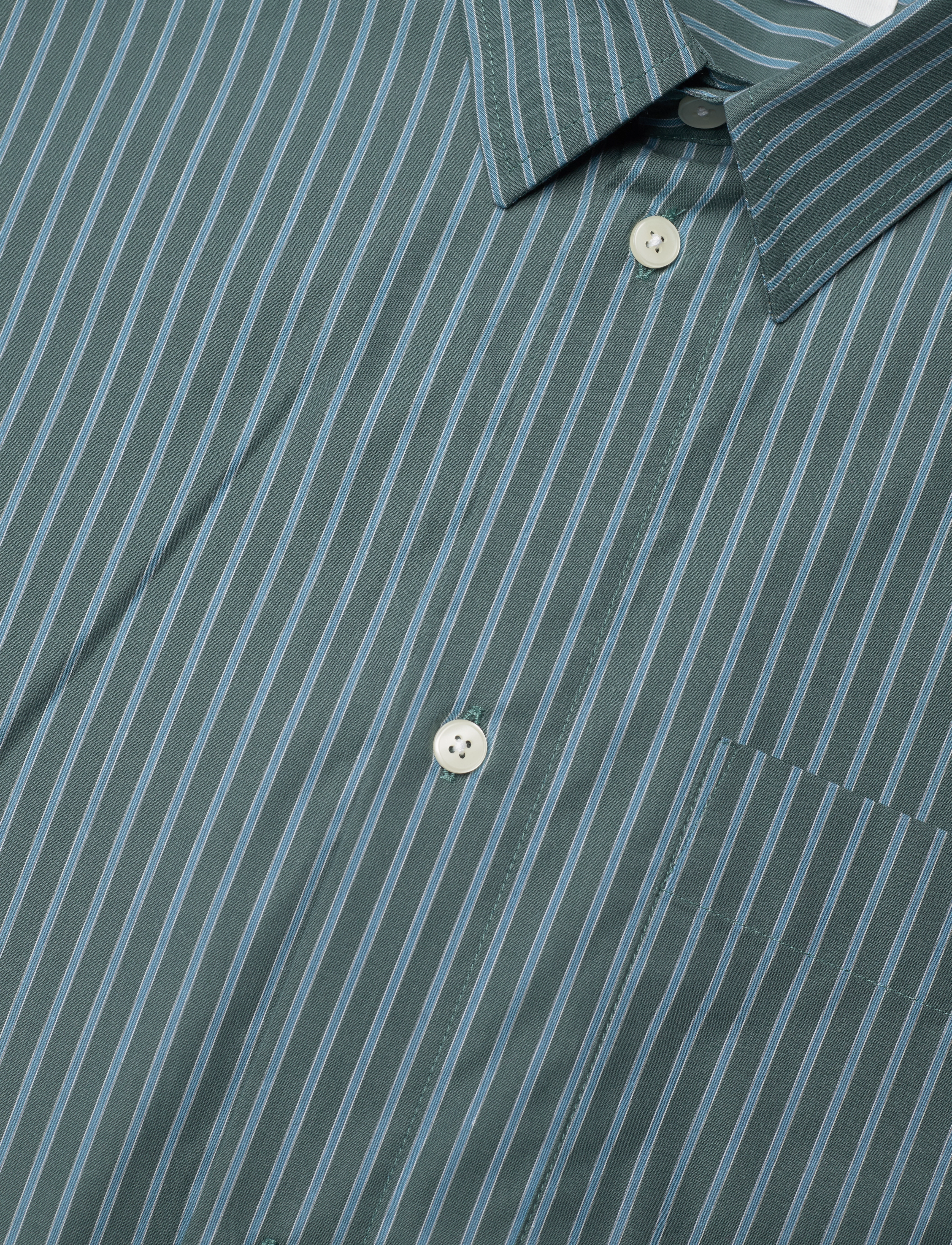 WOOD WOOD - Jaden poplin stripe dress - hemdkleider - dusty green - 2