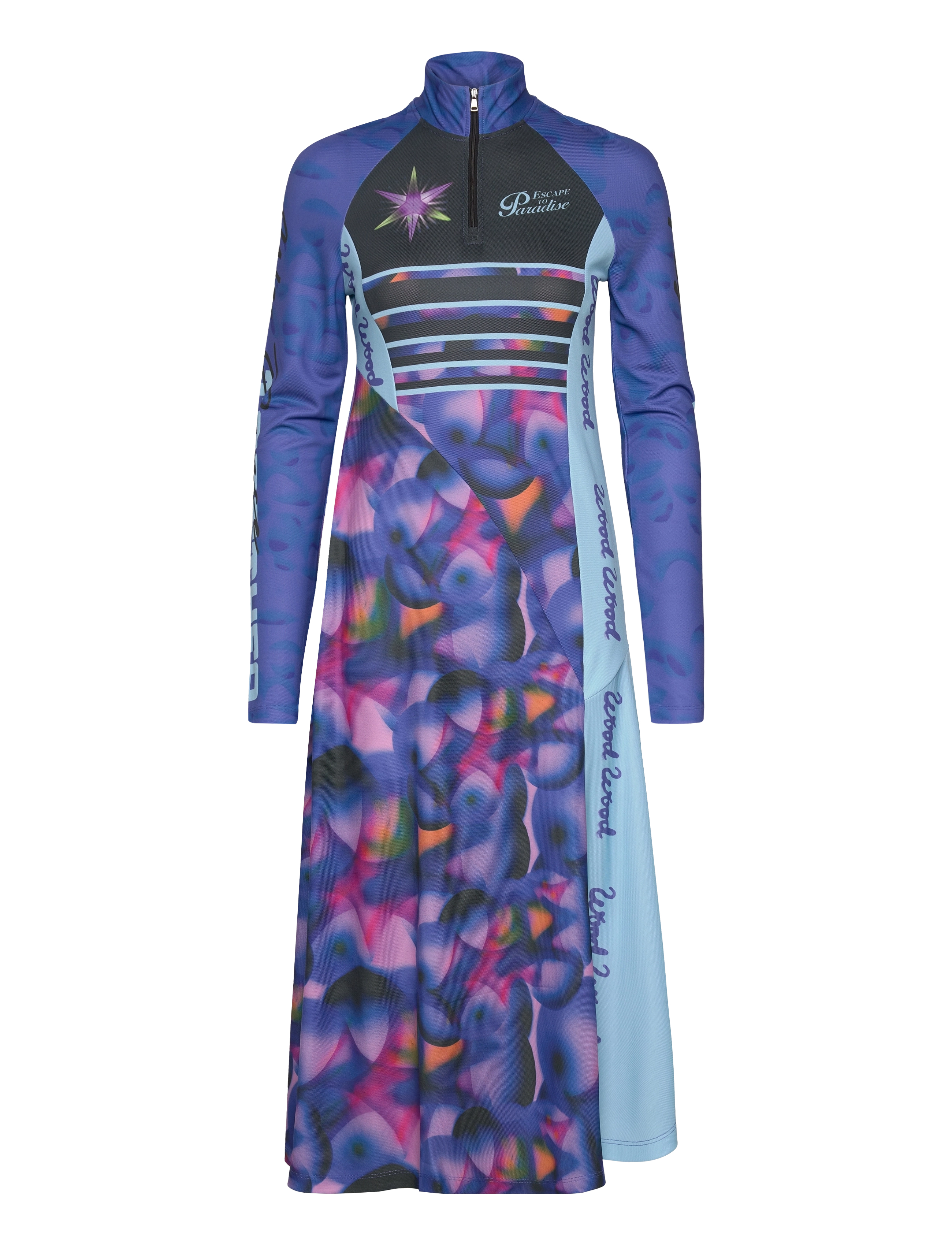 WOOD WOOD Eva Performance Dress, S, Purple, Kjoler > Knælange Og Midi, Dame