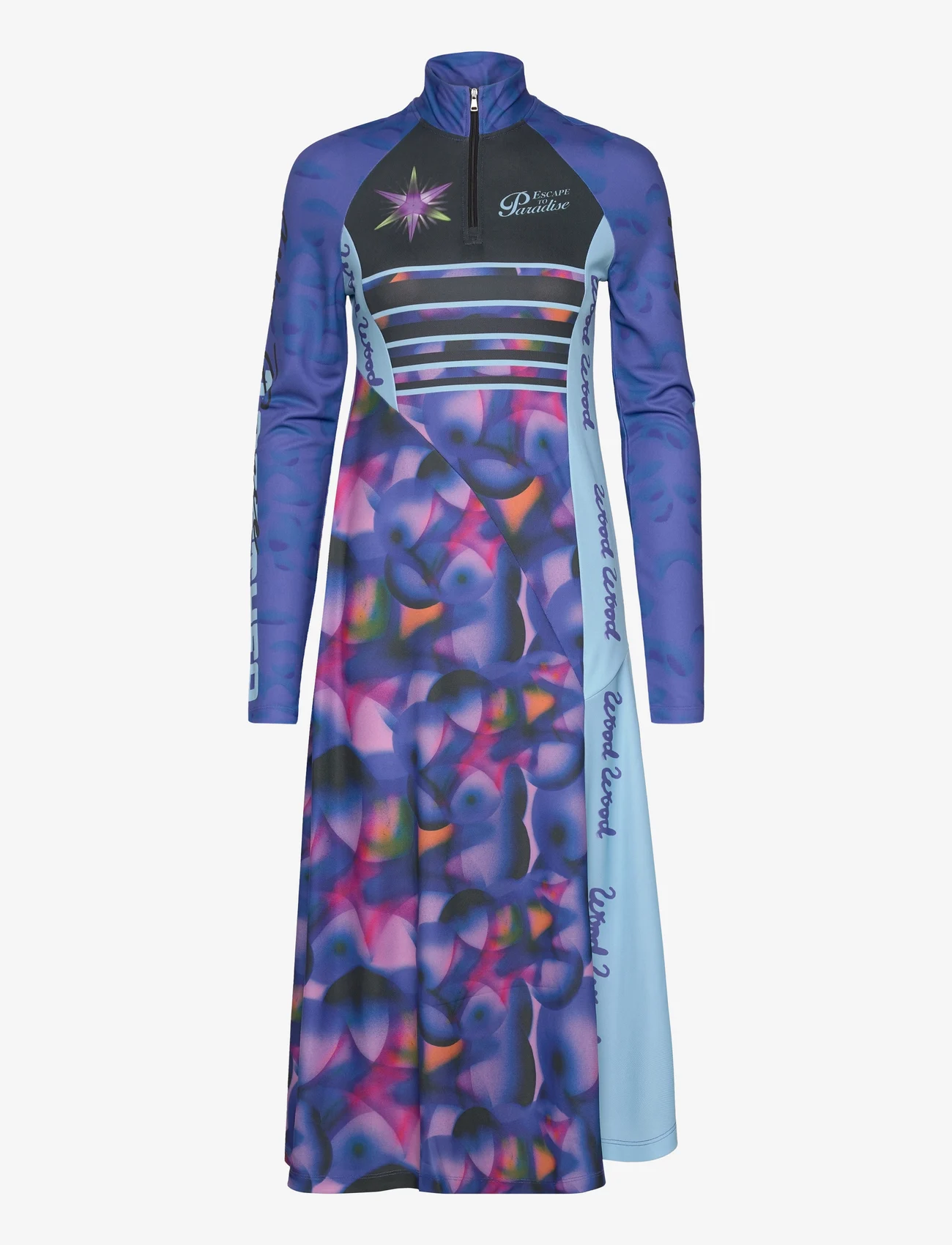 Wood Wood - Eva performance dress - trui-jurken - purple aop - 0