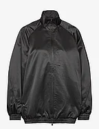 Sonia structured satin jacket - BLACK