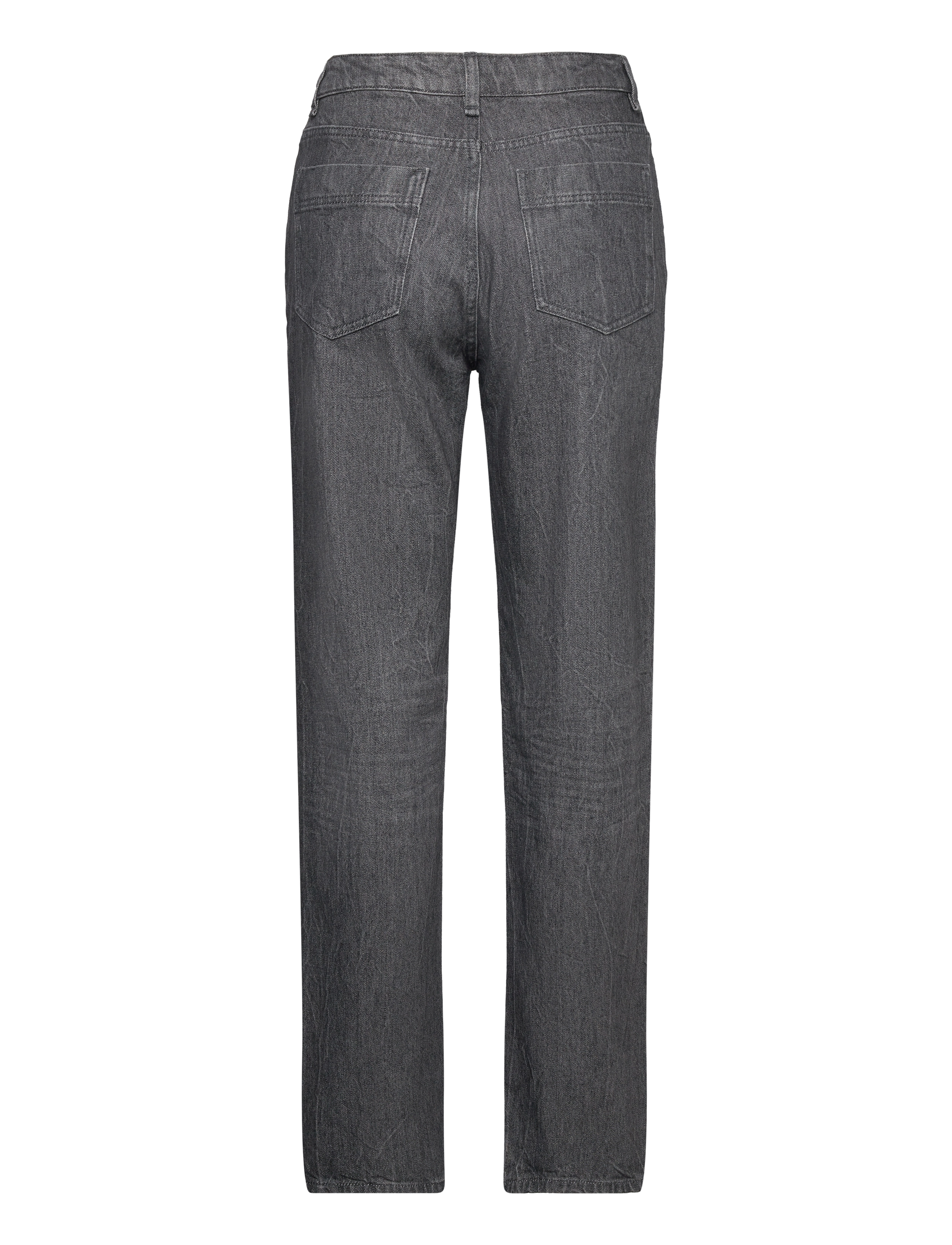 WOOD WOOD - Ilo rigid denim - beinar gallabuxur - black wash - 1