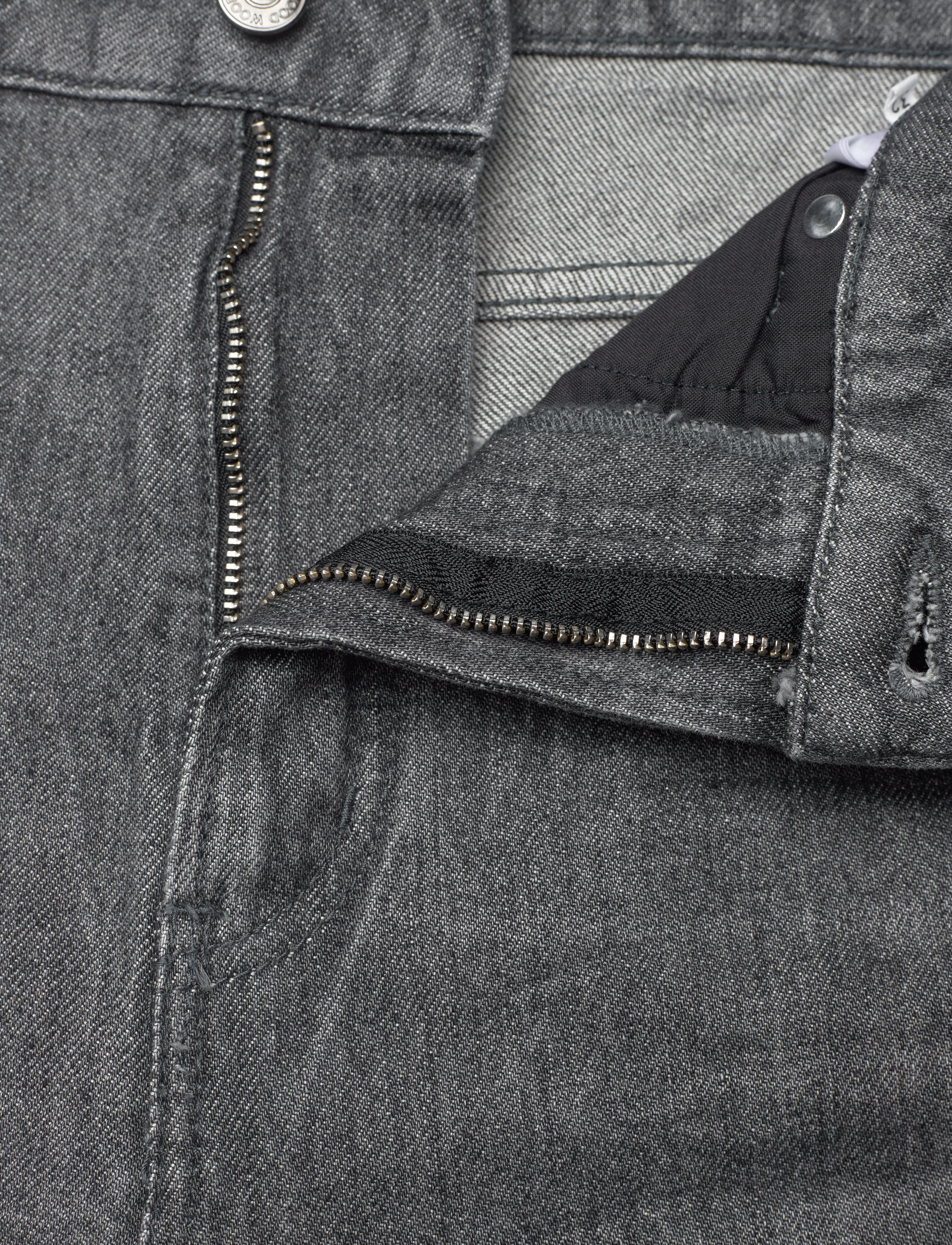 WOOD WOOD - Ilo rigid denim - straight jeans - black wash - 3