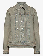 Agnes rigid denim jacket - VINTAGE BEIGE