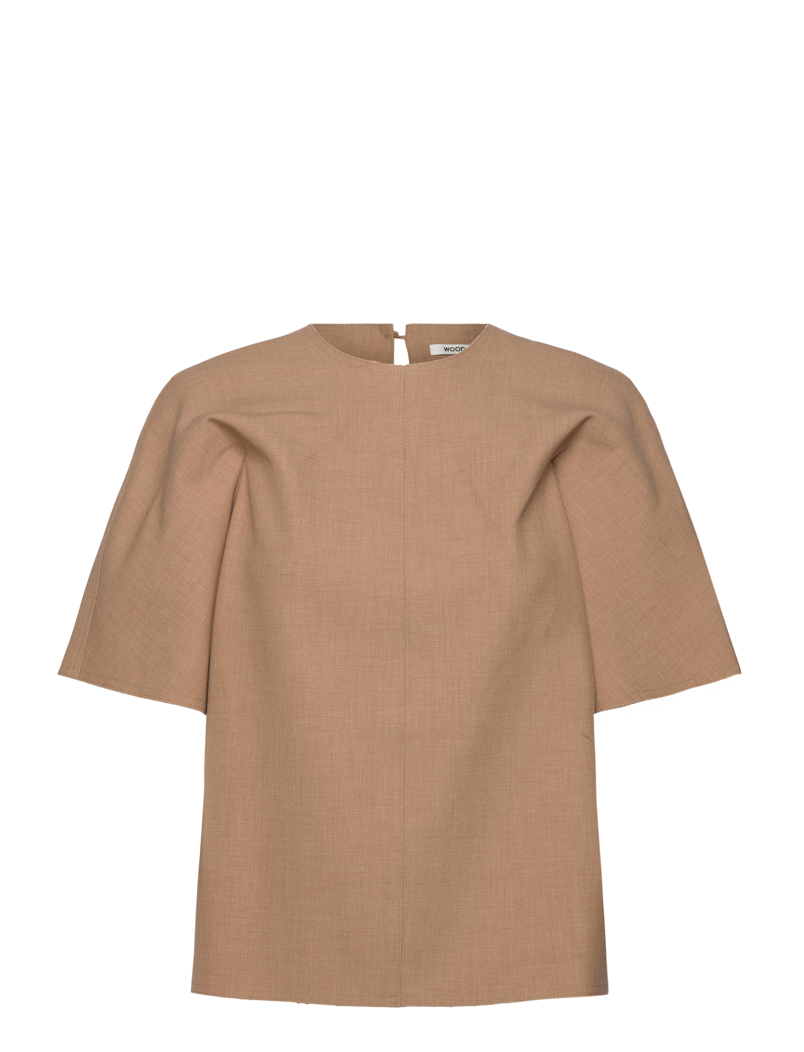 WOOD WOOD Jay heavy drapy top - Tøj - CAMEL / brown