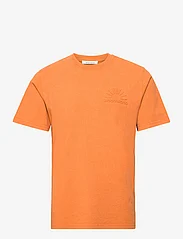 Wood Wood - Sami embossed T-shirt - laisvalaikio marškinėliai - abricot orange - 0