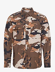 Wood Wood - Avenir crispy ripstop shirt - casual skjorter - camo aop - 0
