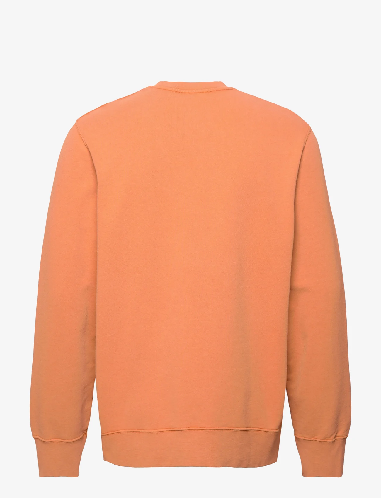 Wood Wood - Hugh embossed sweatshirt - kapuzenpullover - abricot orange - 1