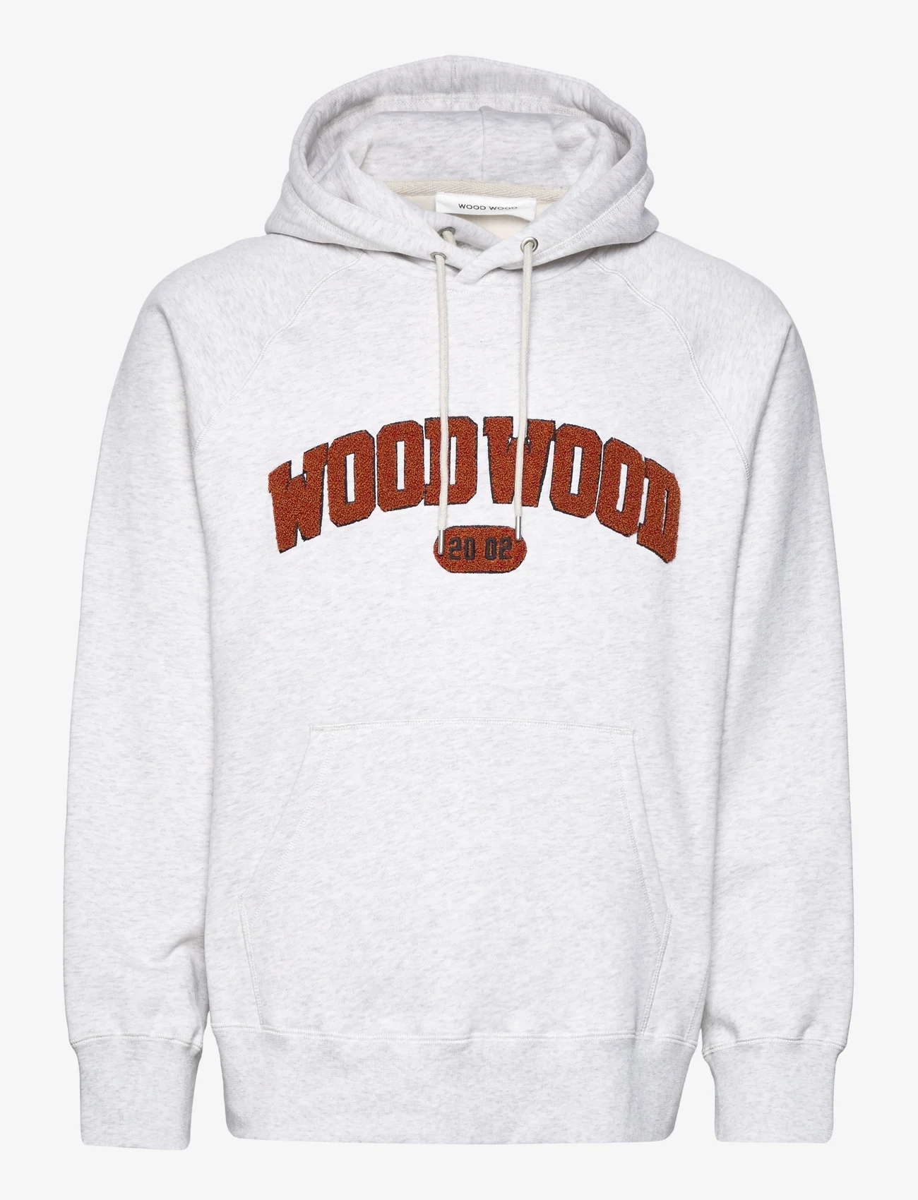 Wood Wood - Fred IVY hoodie - truien en hoodies - snow marl - 0