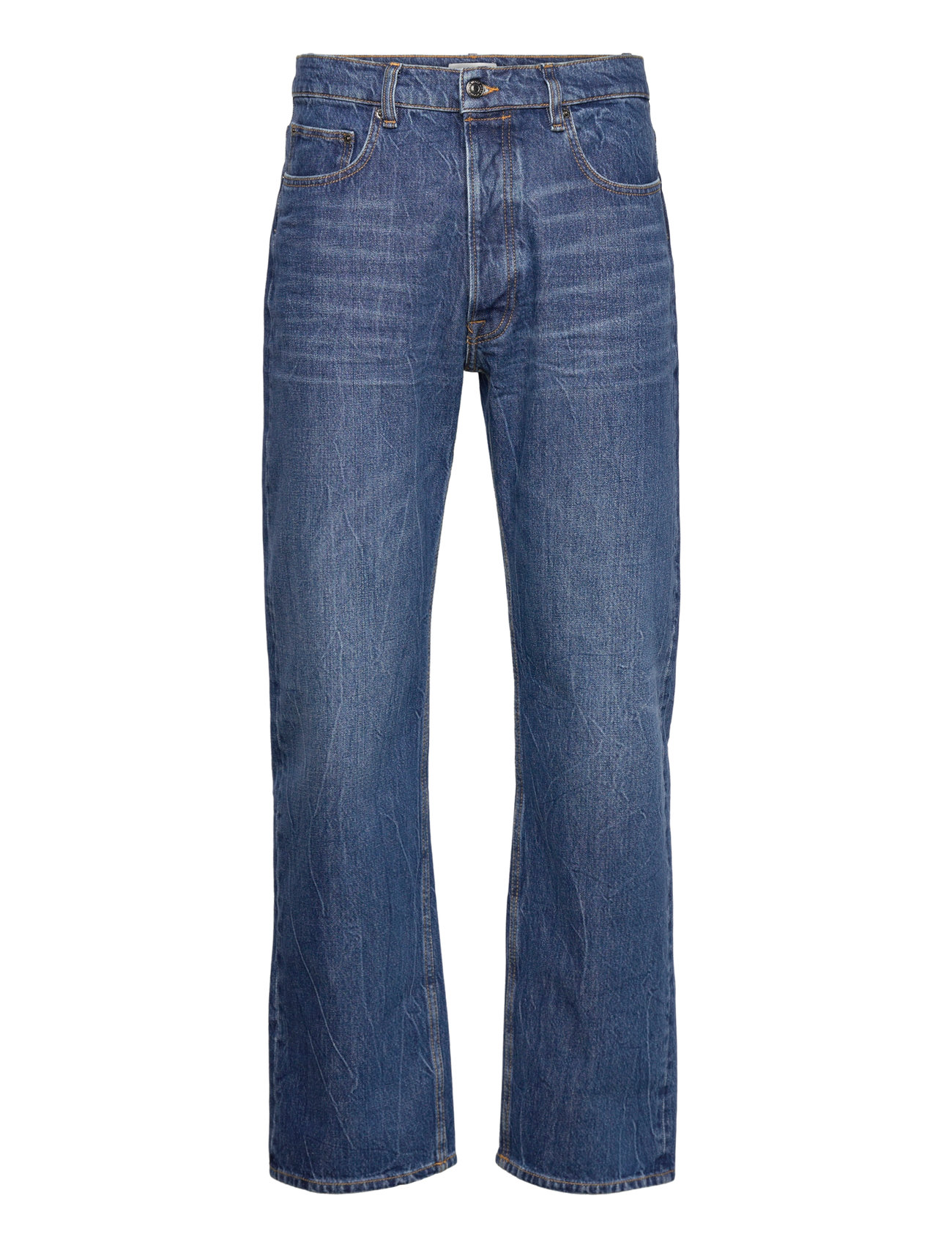 WOOD WOOD - Al rigid denim straight fit - regular jeans - worn blue - 0