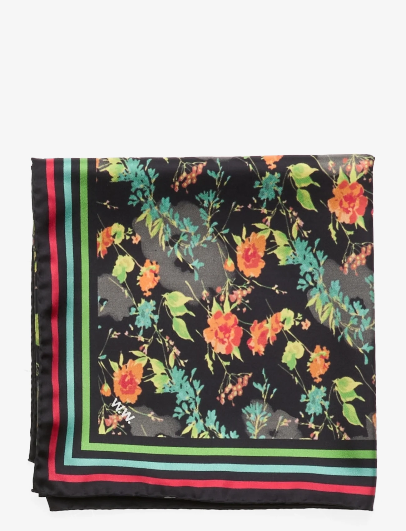 Wood Wood - Square printed silk scarf - sünnipäevakingitused - dark green - 1