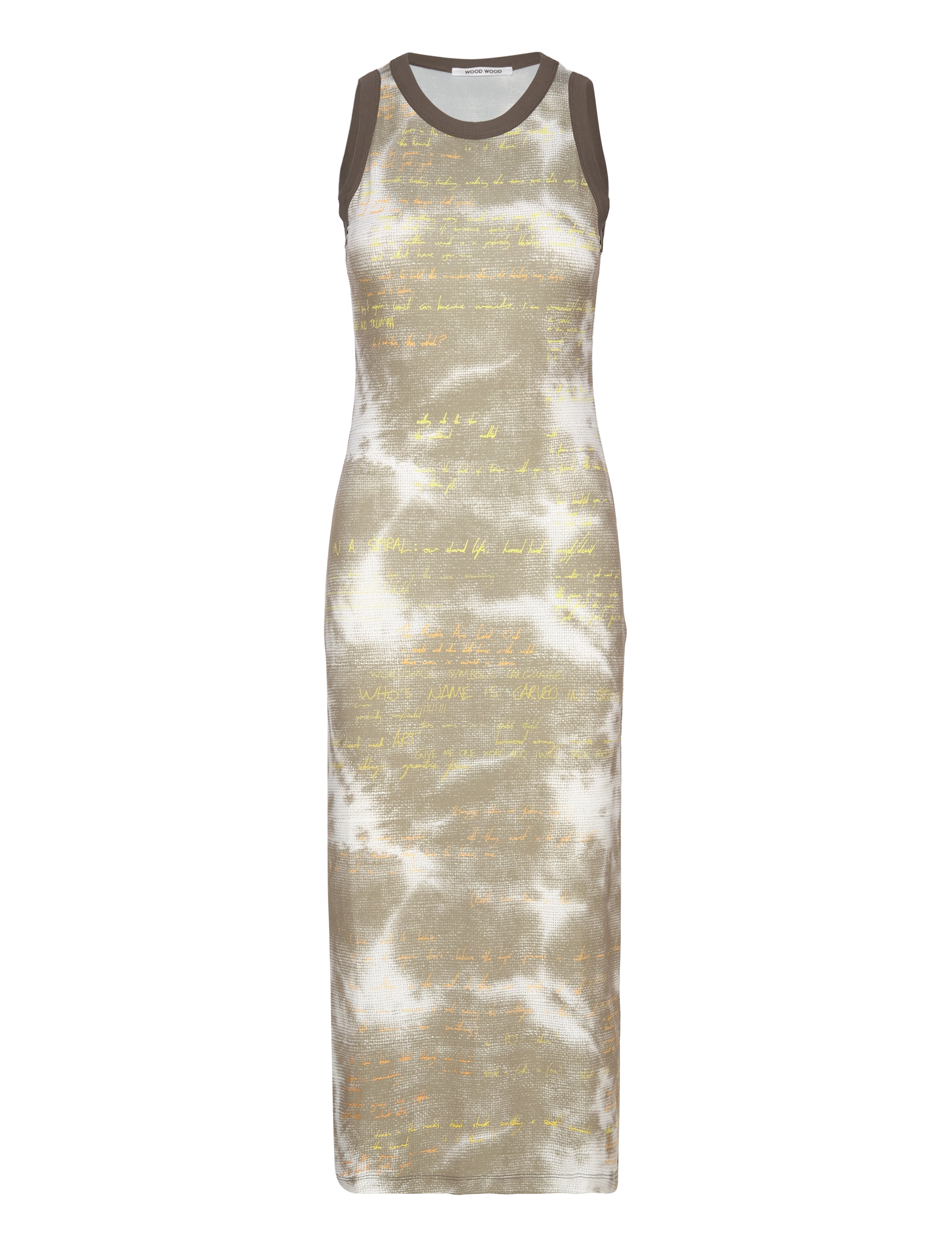 WOOD WOOD Lola printed dress - Tøj - CROCODILE GREEN / khaki/green