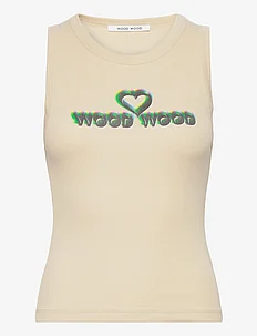 Nicole rib vest, Wood Wood