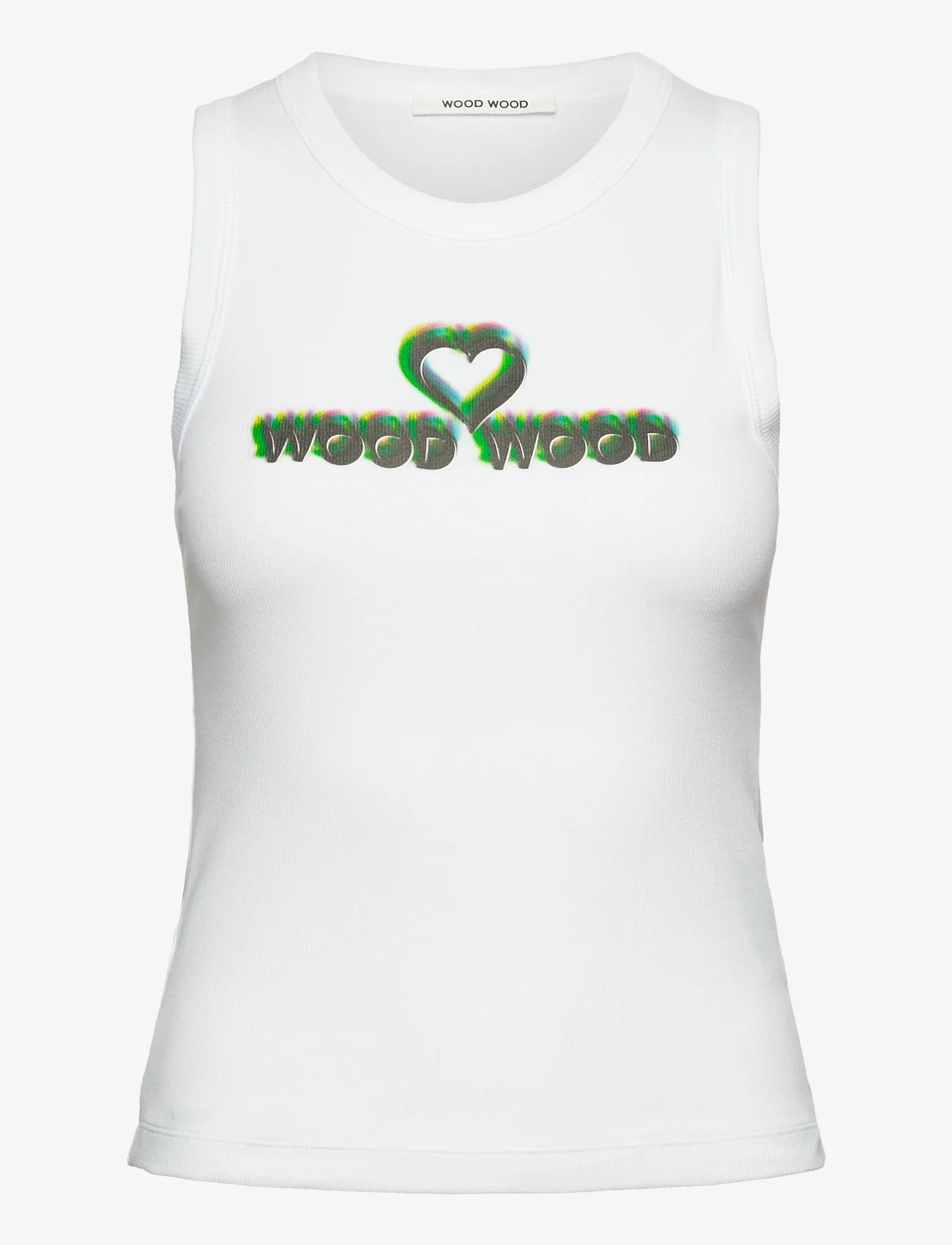 Wood Wood - Nicole rib vest - tops zonder mouwen - white - 0