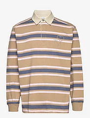 Wood Wood - Brodie striped rugby shirt - nordic style - warm sand - 0