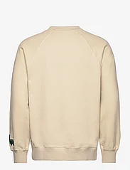 Wood Wood - Hester logo sweatshirt - medvilniniai megztiniai - soft sand - 1