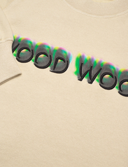 Wood Wood - Hester logo sweatshirt - huvtröjor - soft sand - 2
