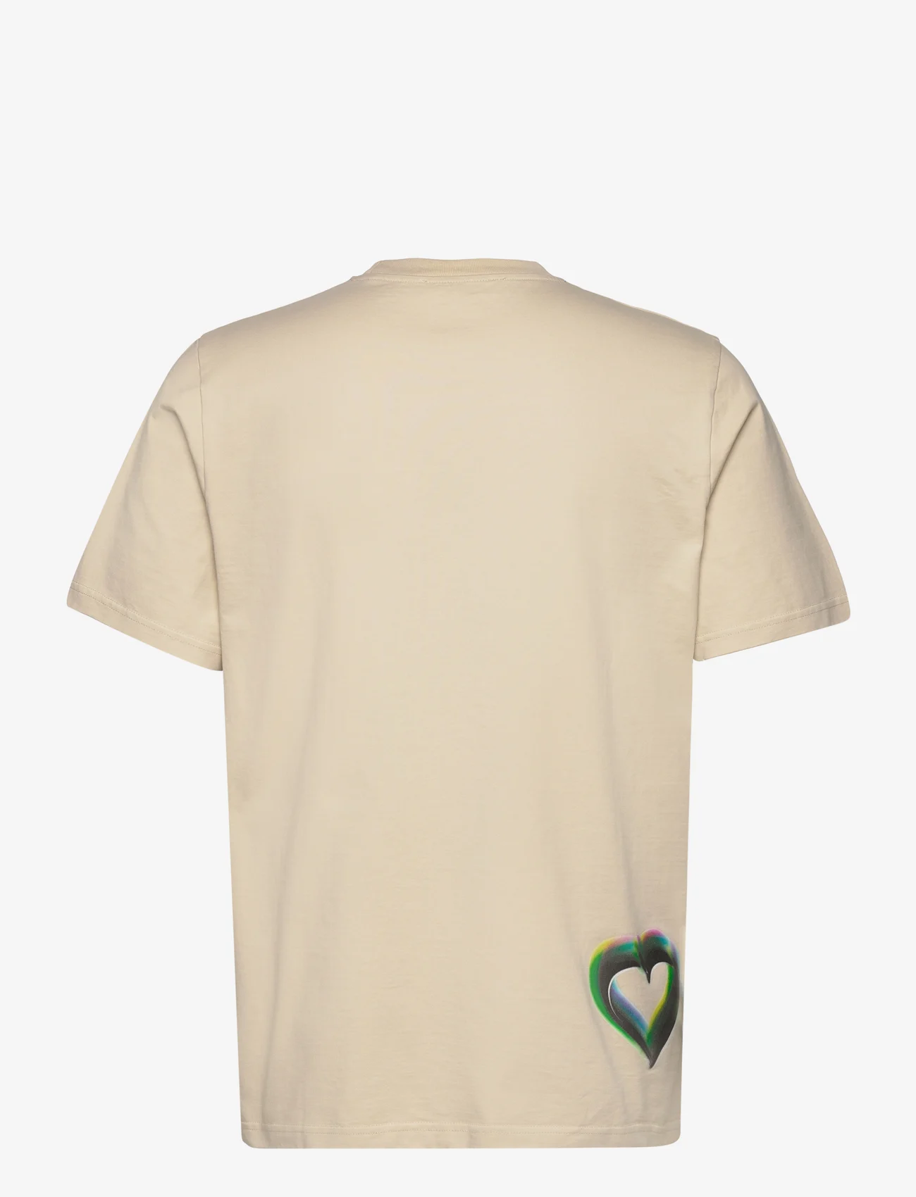 Wood Wood - Bobby logo T-shirt - podstawowe koszulki - soft sand - 1