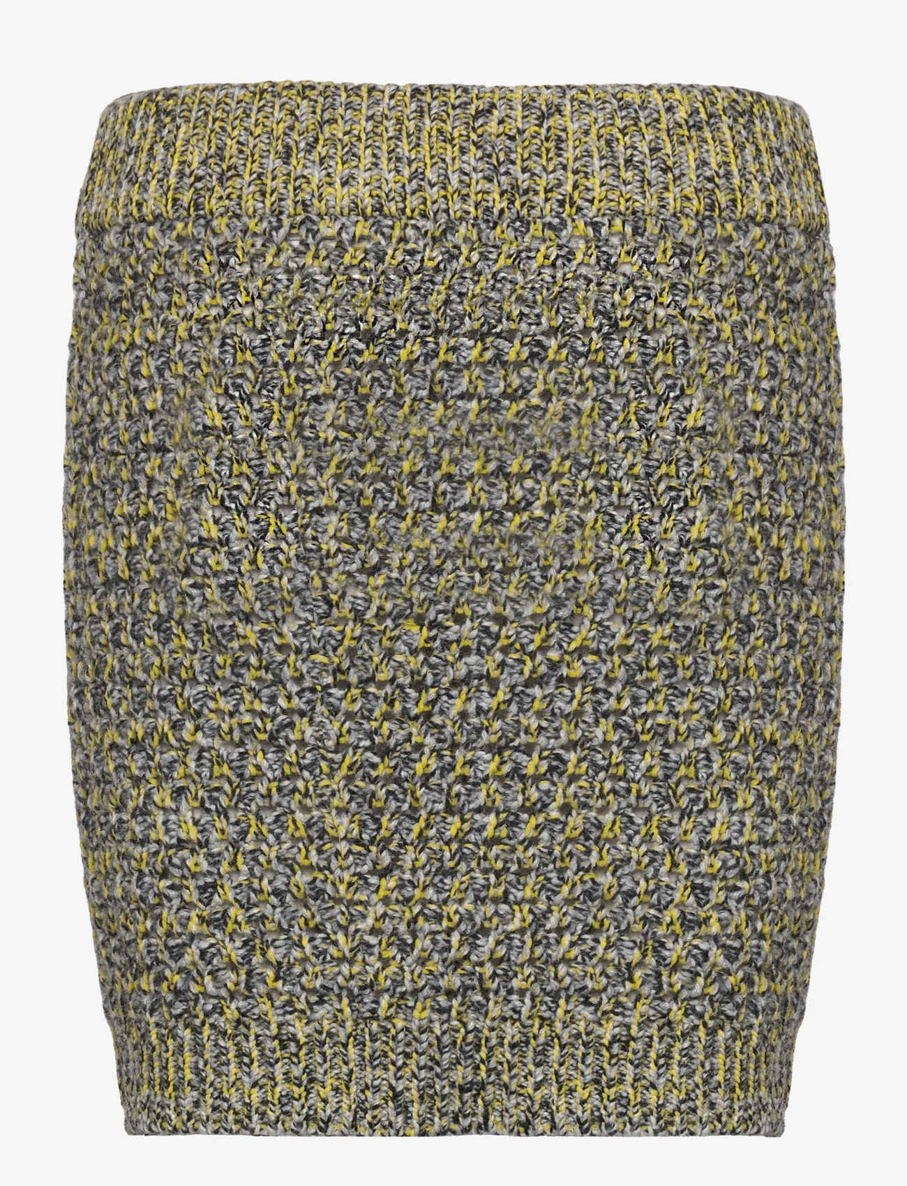 Wood Wood - Norma Mouline knit mini skirt - kootud seelikud - dark grey - 1