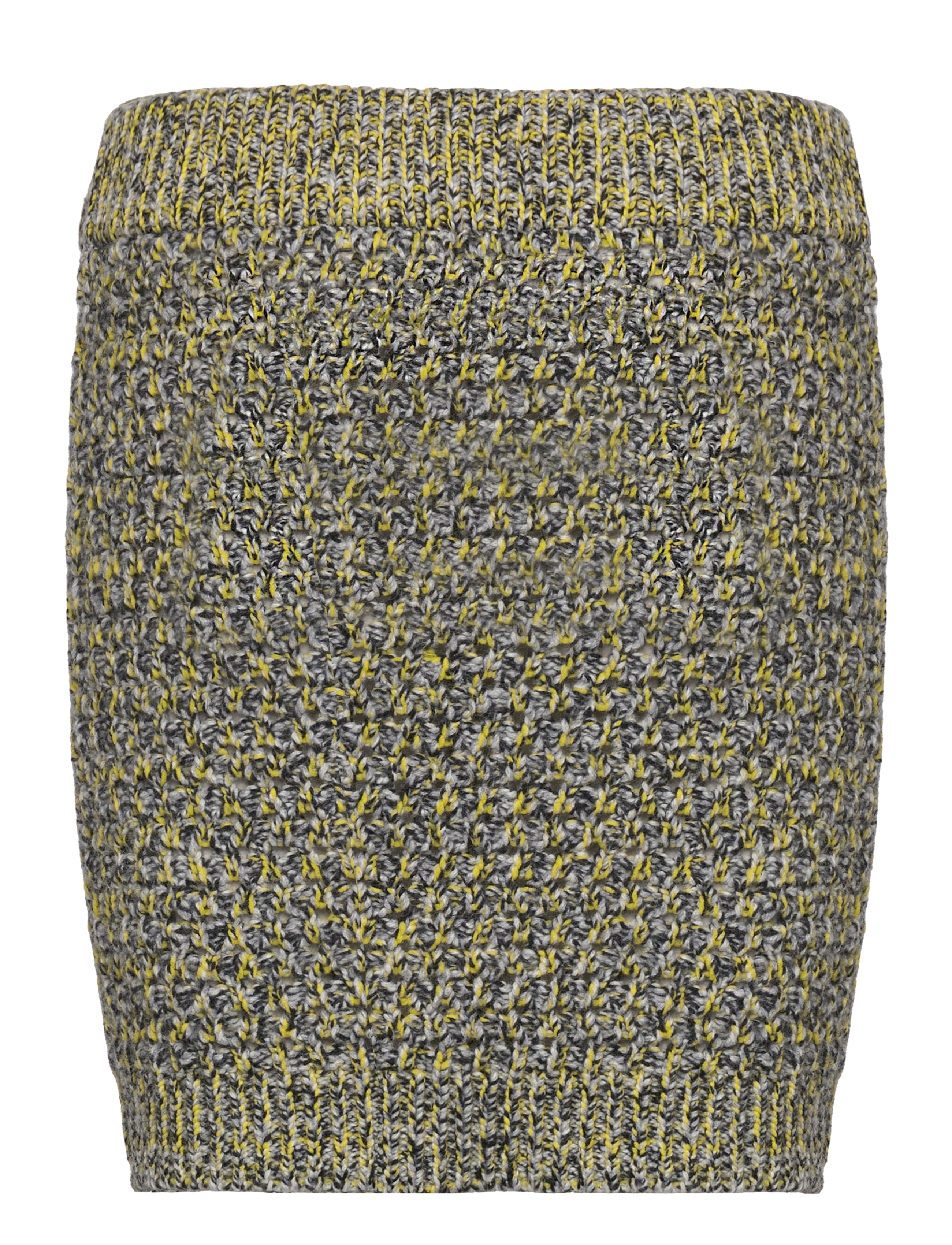 WOOD WOOD - Norma Mouline knit mini skirt - strikkede nederdele - dark grey - 1