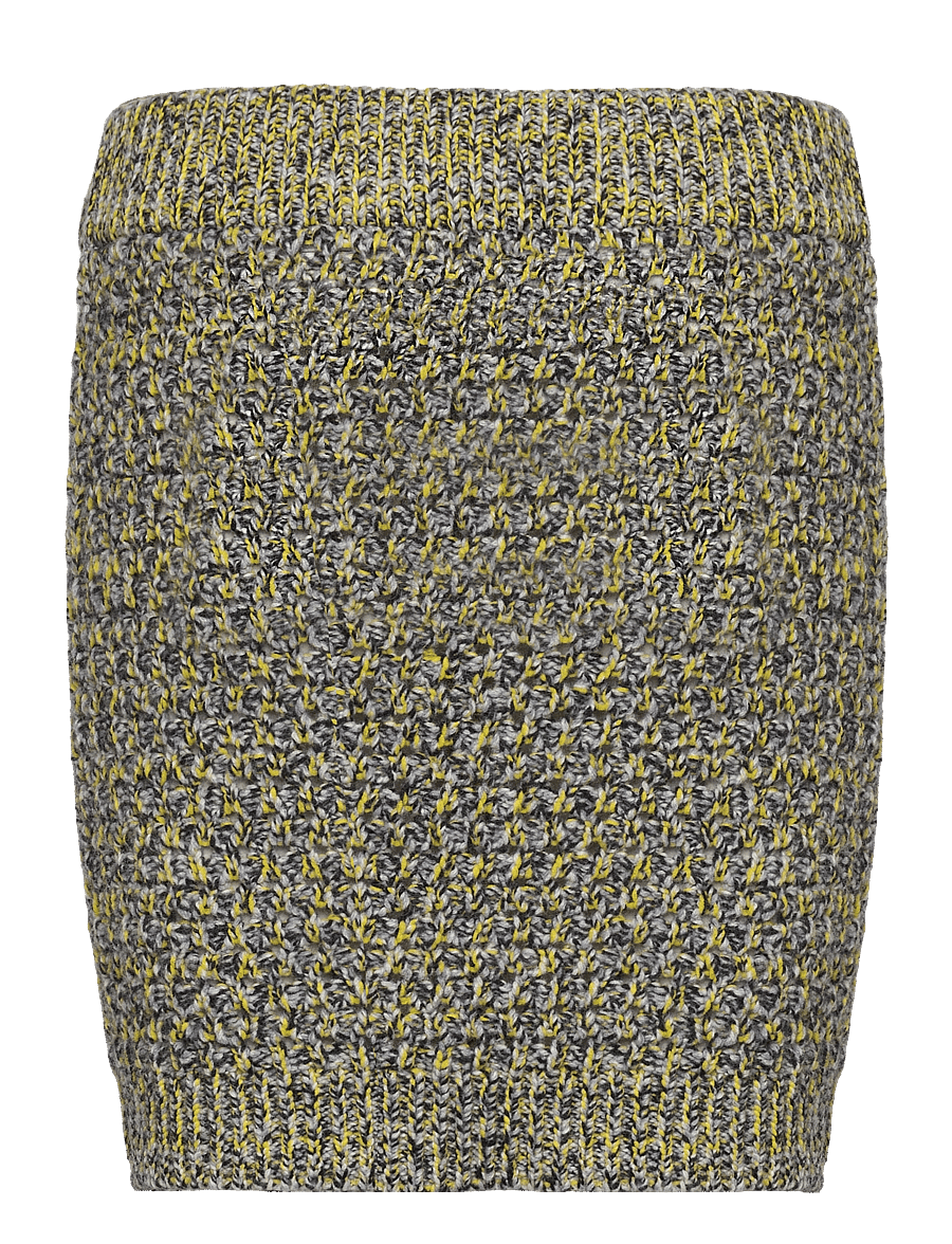 WOOD WOOD - Norma Mouline knit mini skirt - strikkede nederdele - dark grey - 1