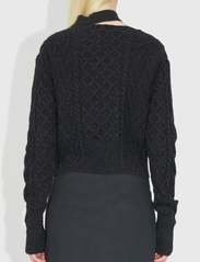 Wood Wood - Tania Aran knit jumper - neulepuserot - dark grey - 4
