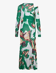 Wood Wood - Erica print wrap dress - omslagskjoler - bright green - 1