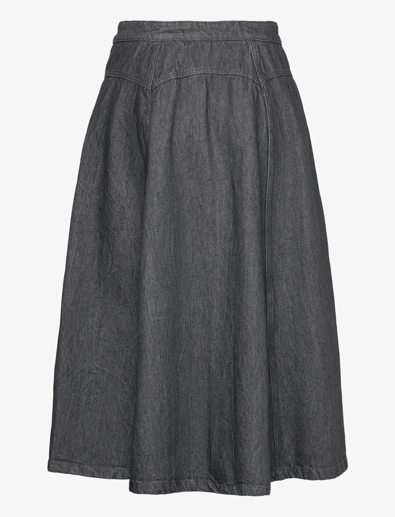 Wood Wood - Agatha Denim Skirt - jeansowe spódnice - black wash - 1