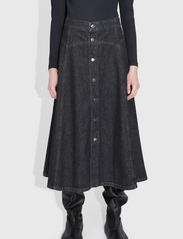 Wood Wood - Agatha Denim Skirt - jeanskjolar - black wash - 3