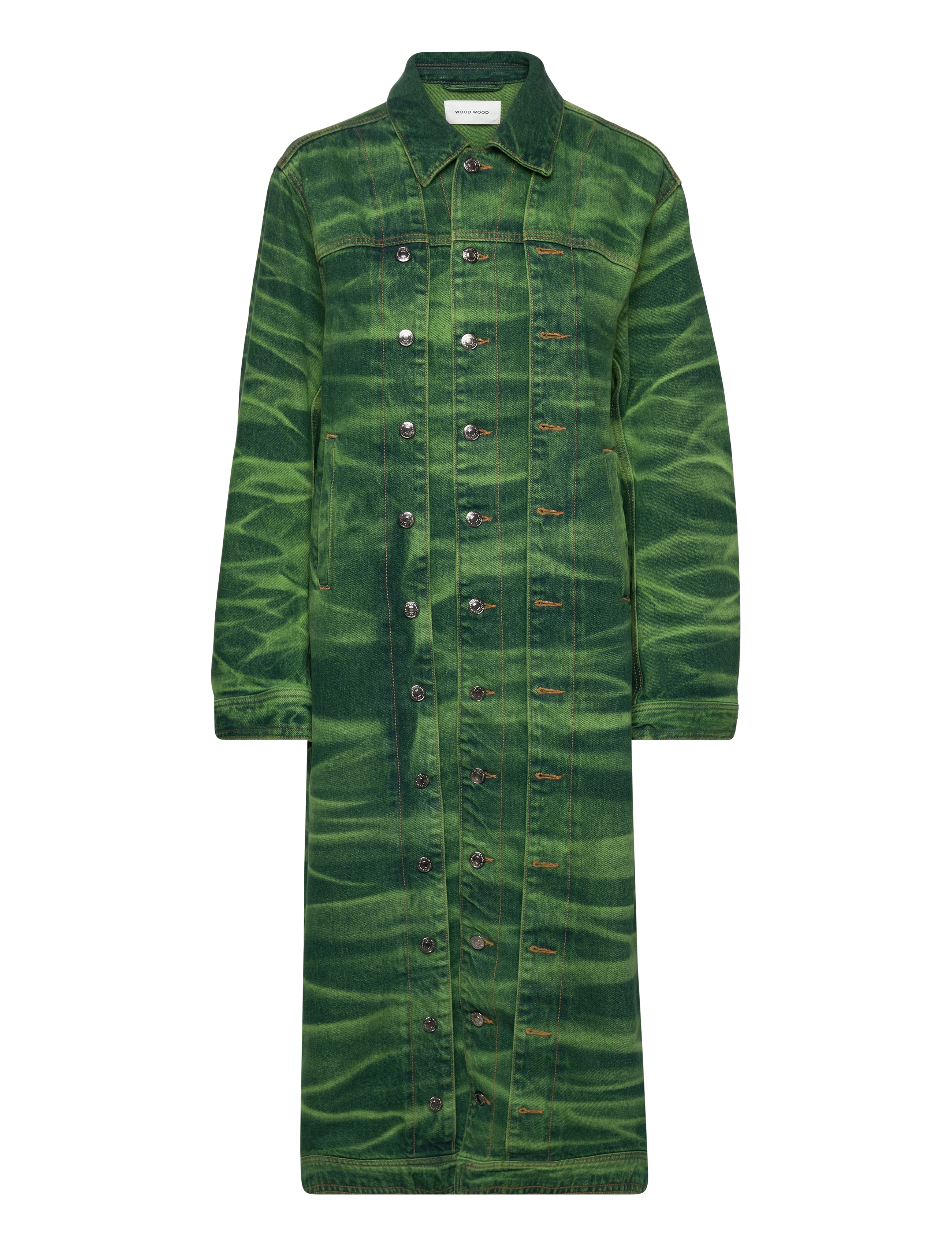 WOOD WOOD Agnais Denim Jacke Grün - 34 - Damen