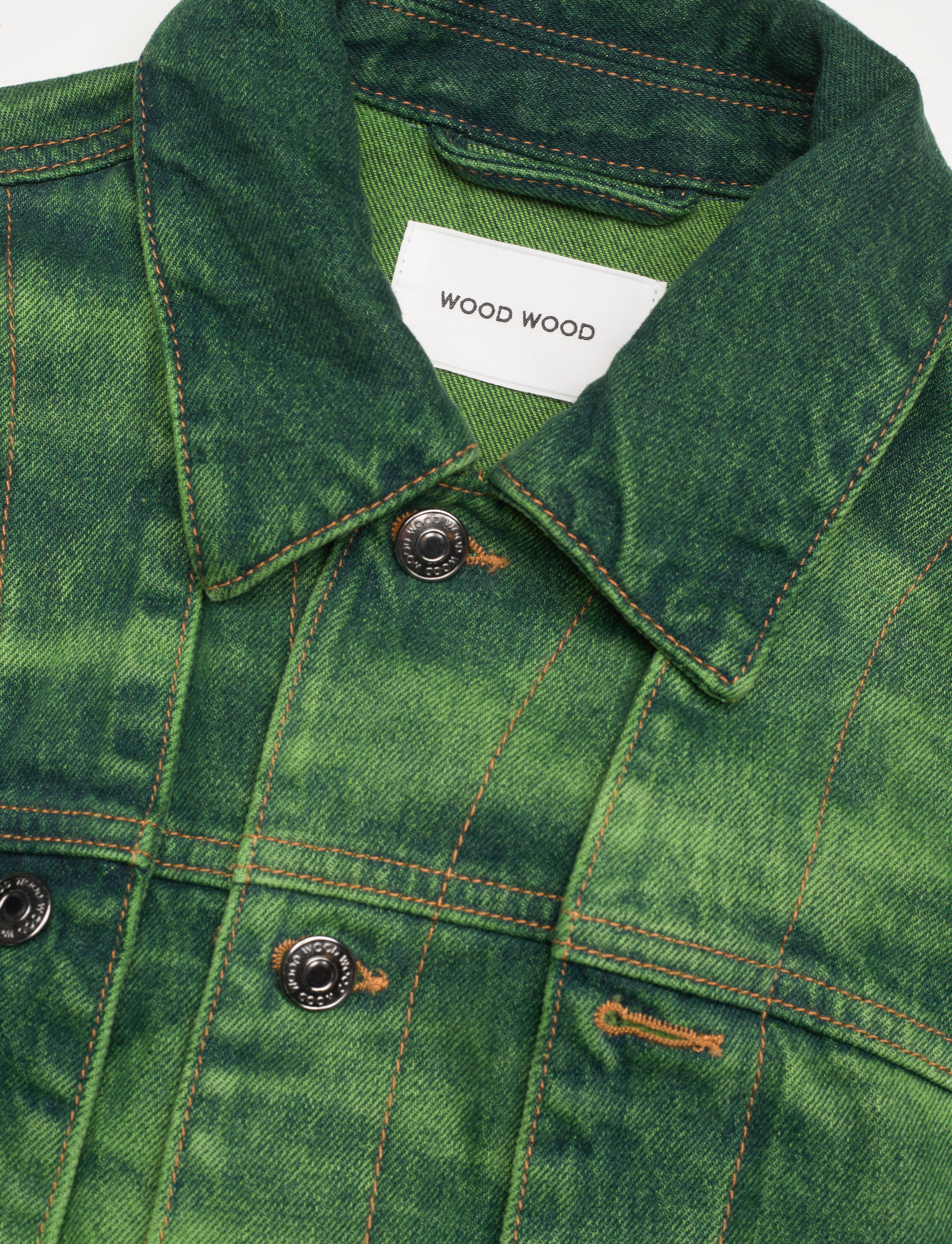 WOOD WOOD - Agnais Denim Jacket - overtøj - overdye wash - 5