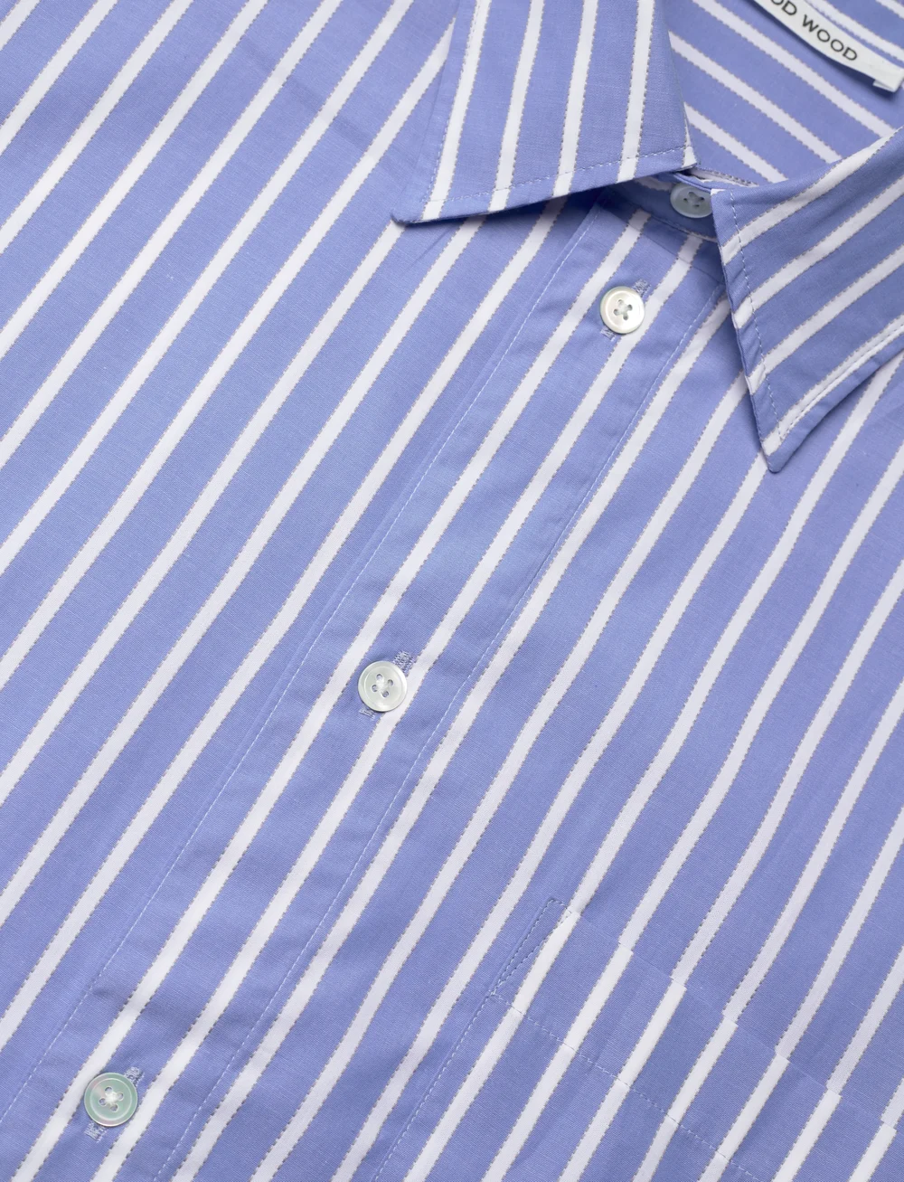 WOOD WOOD - Maxine oversized shirt - long-sleeved shirts - blue - 2