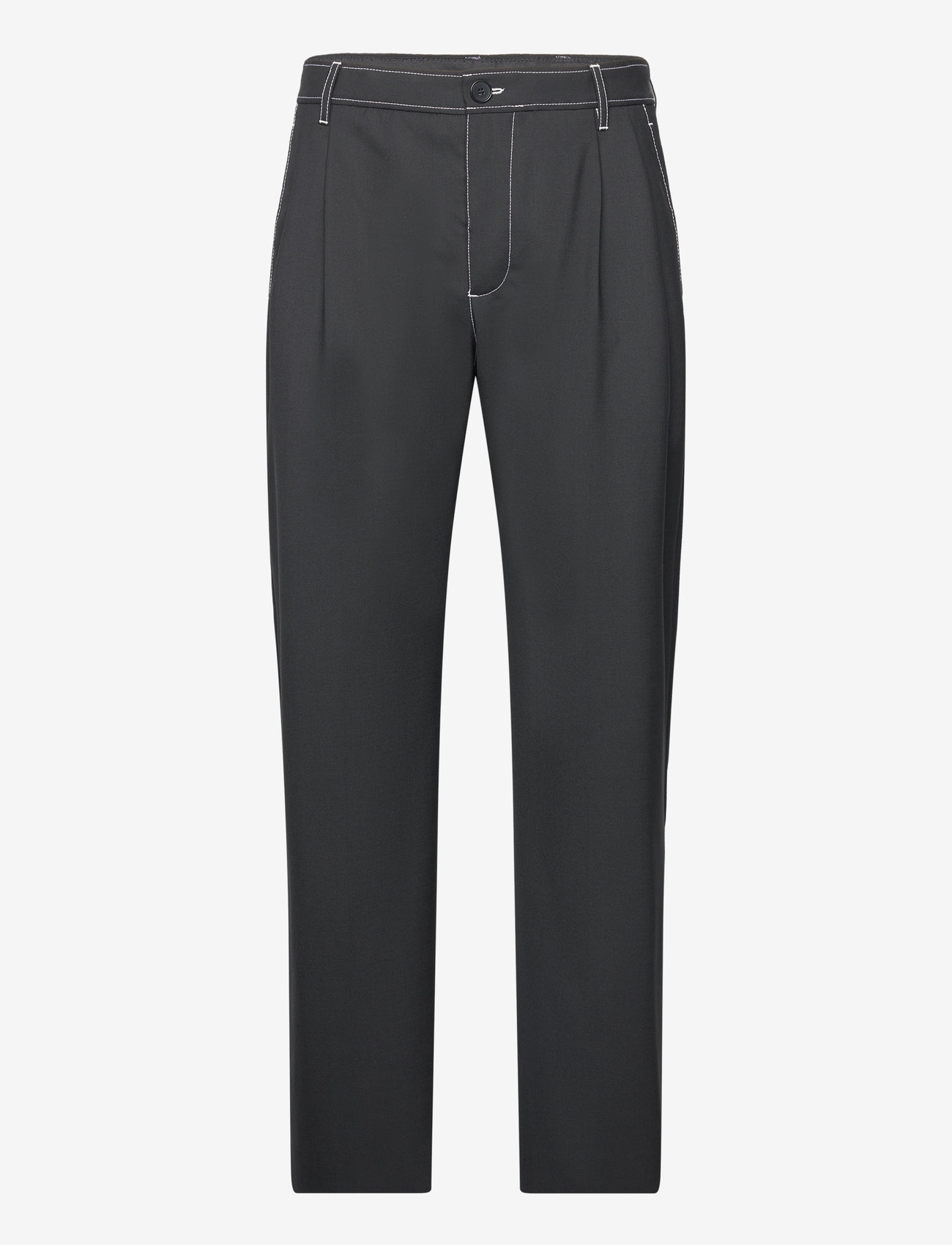 WOOD WOOD - Nathaniel Trousers - casual bukser - black - 1