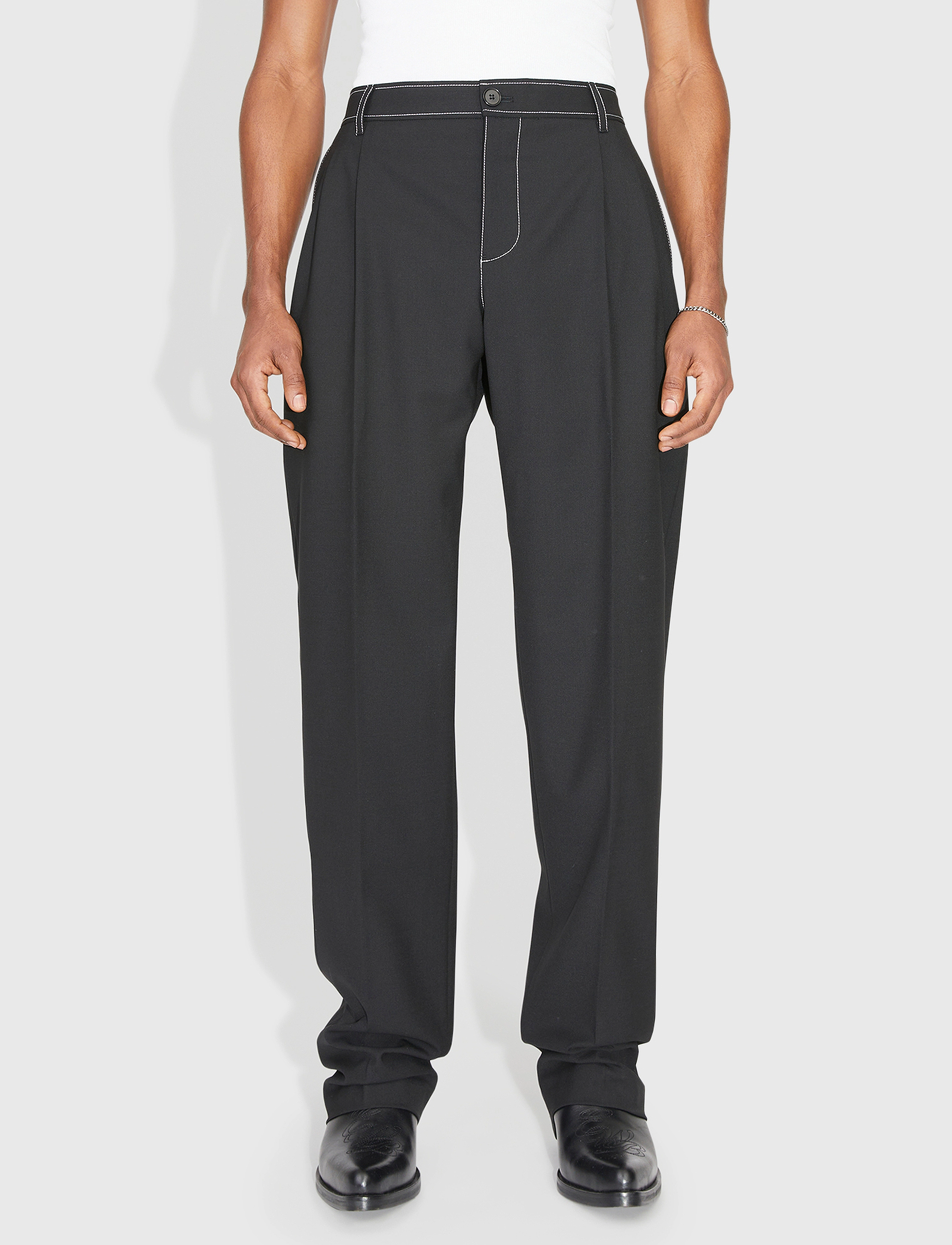 WOOD WOOD Nathaniel Trousers - Campaign - BLACK / black