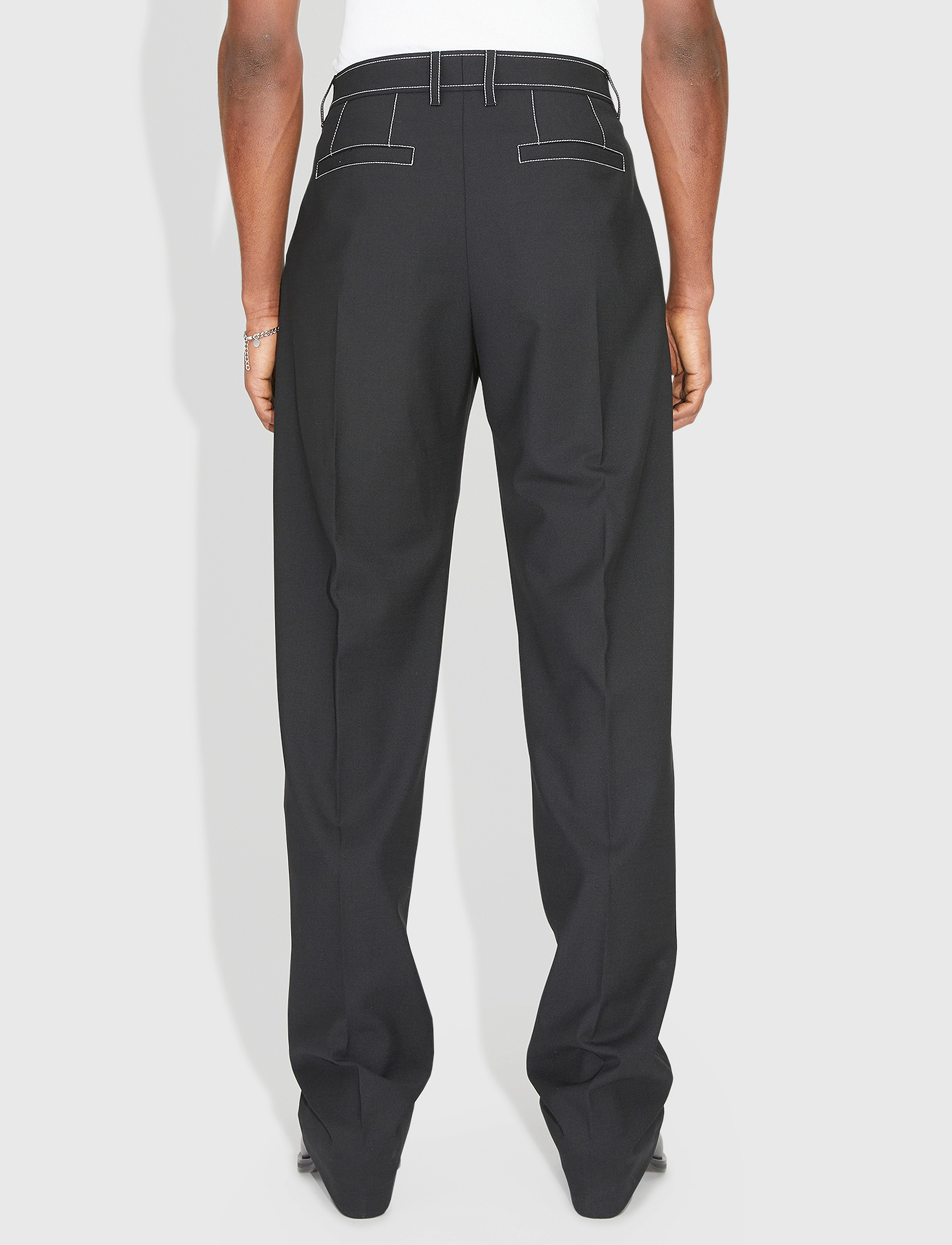 WOOD WOOD - Nathaniel Trousers - vabaajapüksid - black - 4