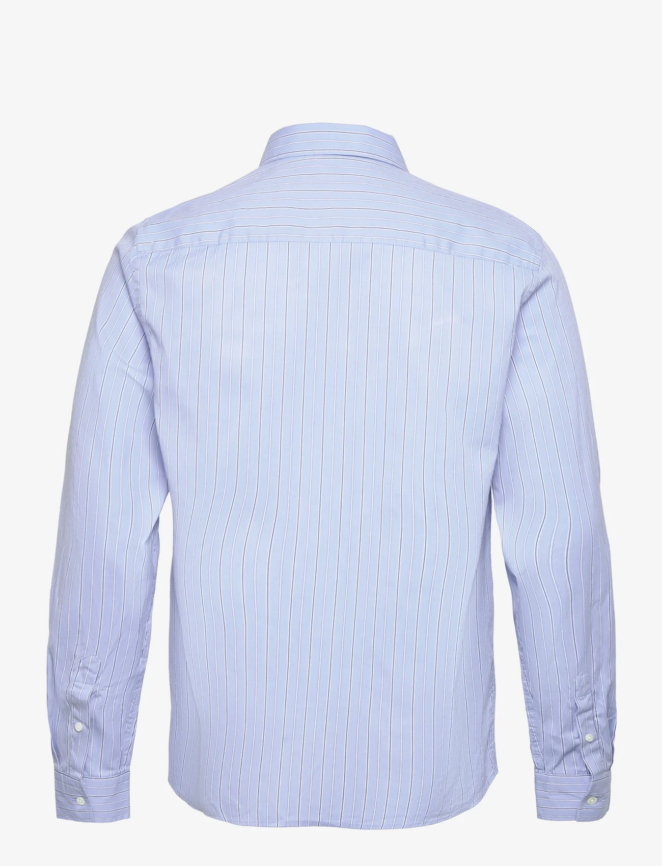 Wood Wood - Timothy Paper Poplin Shirt - formele overhemden - light blue stripes - 1