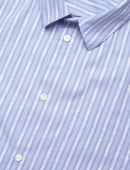 Wood Wood - Timothy Tattoo Stripe Shirt - vabaajasärgid - azure blue stripes - 3